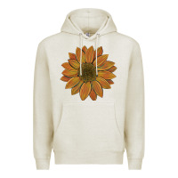 Oatmeal Heather sunflower Premium Hoodie - Artiststas