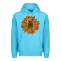 Ocean Blue sunflower Premium Hoodie - Artiststas