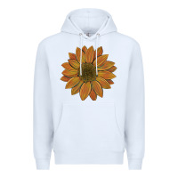 White sunflower Premium Hoodie - Artiststas