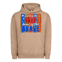 Pigment Burro Land of the Free 4th of July Brushstroke Urban Hoodie - Jasminsmagicworld