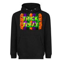 Black trick or treat brushstroke Heavyweight Hoodie - Jasminsmagicworld