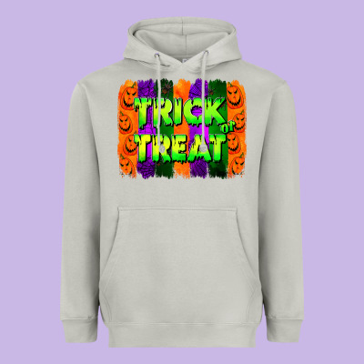 Trick Or Treat Brushstroke Heavyweight Hoodie Designed By Jasminsmagicworld