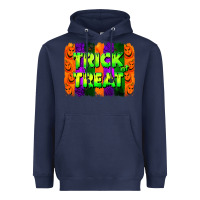 Navy trick or treat brushstroke Heavyweight Hoodie - Jasminsmagicworld