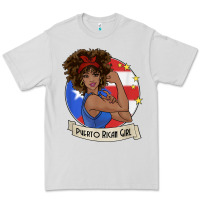 Dove Grey puerto rican girl strong t shirt puerto rico pride boricua Premium Tee - linhVisuals