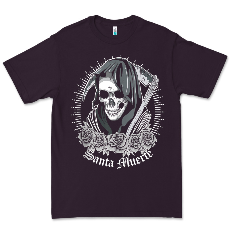 Santa Muerte Female Deity Mexican Satanic Dead Sugar Skull Tank Top Premium Tee by linhVisuals | Teevron