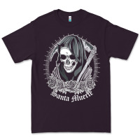 Santa Muerte Female Deity Mexican Satanic Dead Sugar Skull Tank Top Premium Tee | Teevron