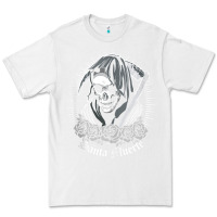 White santa muerte female deity mexican satanic dead sugar skull tank top Premium Tee - linhVisuals
