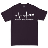 Plum red friday military remember everyone deployed heartbeat t shirt Premium Tee - linhVisuals
