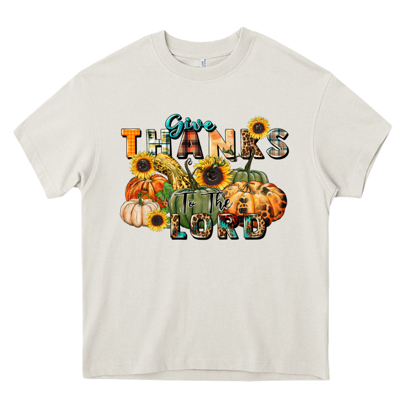 Give Thanks To The Lord Heavy Core Tee by FaDigitalArtStudio | Teevron