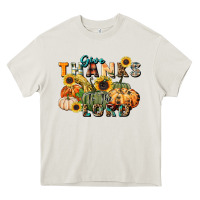Cream give thanks to the lord Heavy Core Tee - FaDigitalArtStudio