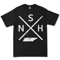 Vintage Nashville Retro Nsh Cross T Shirt Premium Tee | Teevron