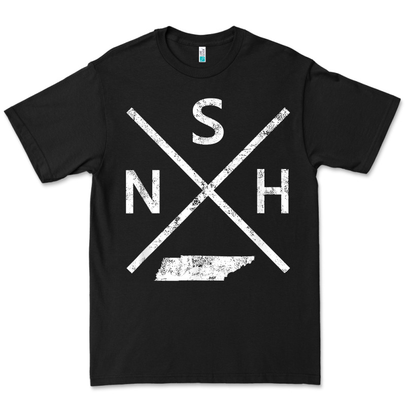 Vintage Nashville Retro Nsh Cross T Shirt Premium Tee by linhVisuals | Teevron