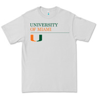 Dove Grey The university of miami Premium Tee - linhVisuals