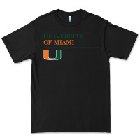 Black The university of miami Premium Tee - linhVisuals