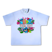 Grape Ice Your Text Stich Urban Heavy Tee - CowhideDigitalArt