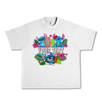 Lunar Rock Your Text Stich Urban Heavy Tee - CowhideDigitalArt