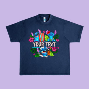 Your Text Stich Urban Heavy Tee Designed By Cowhidedigitalart