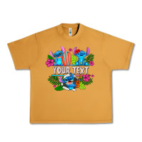 Peanut Butter Your Text Stich Urban Heavy Tee - CowhideDigitalArt