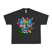 Pigment Black Your Text Stich Urban Heavy Tee - CowhideDigitalArt