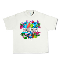 Pistachio Your Text Stich Urban Heavy Tee - CowhideDigitalArt