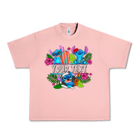 Salmon Your Text Stich Urban Heavy Tee - CowhideDigitalArt