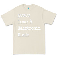 Bone peace love & electronic music  edm techno t shirt Premium Tee - linhVisuals