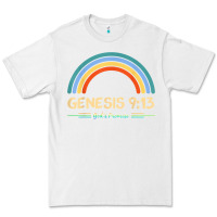 White genesis 913 god's promise faithfully rainbow bible verse t shirt Premium Tee - linhVisuals