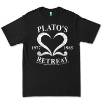 Black plato retreat club vintage retro nyc t shirt Premium Tee - linhVisuals