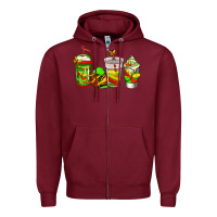 Burgundy juneteenth coffee Zipper Hoodie - Jasminsmagicworld