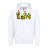 White juneteenth coffee Zipper Hoodie - Jasminsmagicworld