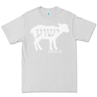 Dove Grey isaiah 53 lamb yeshua jesus t shirt Premium Tee - linhVisuals