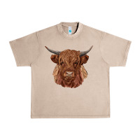 French Oak highland cow Urban Heavy Tee - RanaPortraitStore