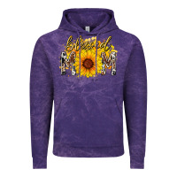 Cloud Purple blessed mom sunflower Vintage Hoodie - RacoonDesign