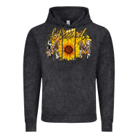 Vintage Black blessed mom sunflower Vintage Hoodie - RacoonDesign