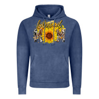 Vintage Denim blessed mom sunflower Vintage Hoodie - RacoonDesign