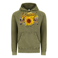 Vintage Olive blessed mom sunflower Vintage Hoodie - RacoonDesign