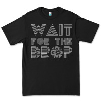 Black retro edm wait for the drop house dj trance wash t shirt Premium Tee - linhVisuals