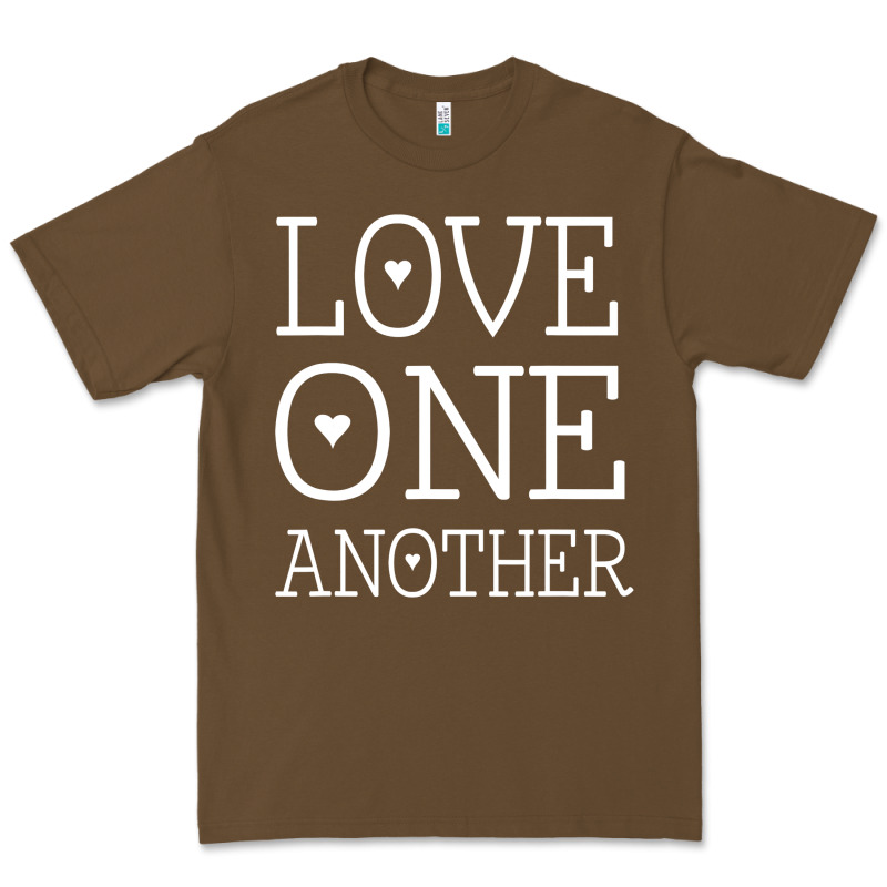 Love One Another Jesus Quote Christian T Shirt Premium Tee by linhVisuals | Teevron