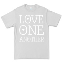 Dove Grey love one another jesus quote christian t shirt Premium Tee - linhVisuals