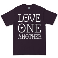 Plum love one another jesus quote christian t shirt Premium Tee - linhVisuals