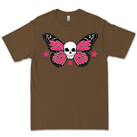Cacao butterfly skull Premium Tee - linhVisuals