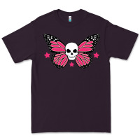 Plum butterfly skull Premium Tee - linhVisuals