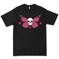Black butterfly skull Premium Tee - linhVisuals