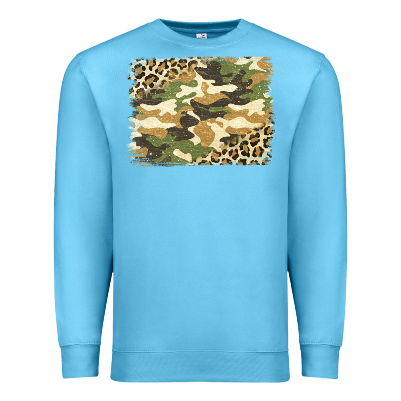 Leopard Camo Pattern Background Premium Sweatshirt by Jasminsmagicworld | Teevron