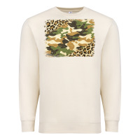 Sandshell leopard camo pattern background Premium Sweatshirt - Jasminsmagicworld