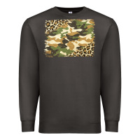 Smoke leopard camo pattern background Premium Sweatshirt - Jasminsmagicworld