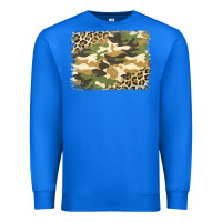 True Royal leopard camo pattern background Premium Sweatshirt - Jasminsmagicworld