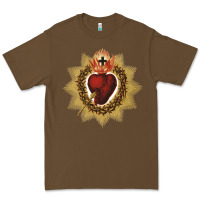 Cacao sacred heart of jesus catholic devotion t shirt Premium Tee - linhVisuals