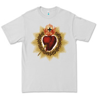Dove Grey sacred heart of jesus catholic devotion t shirt Premium Tee - linhVisuals
