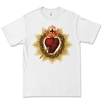 White sacred heart of jesus catholic devotion t shirt Premium Tee - linhVisuals
